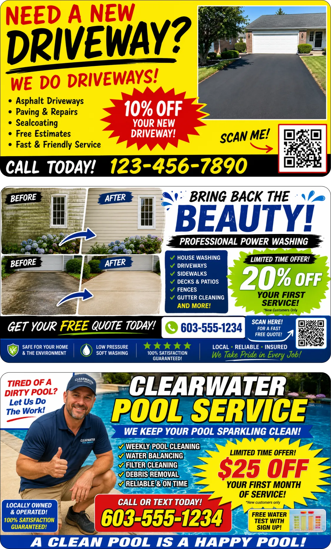 Front left ad spots